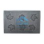 Коврик придверный резиновый Листик 35x54 см