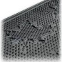 Коврик придверный резиновый Листик 35x54 см