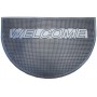 Коврик придверный резиновый полукруглый Welcome 60x90 см